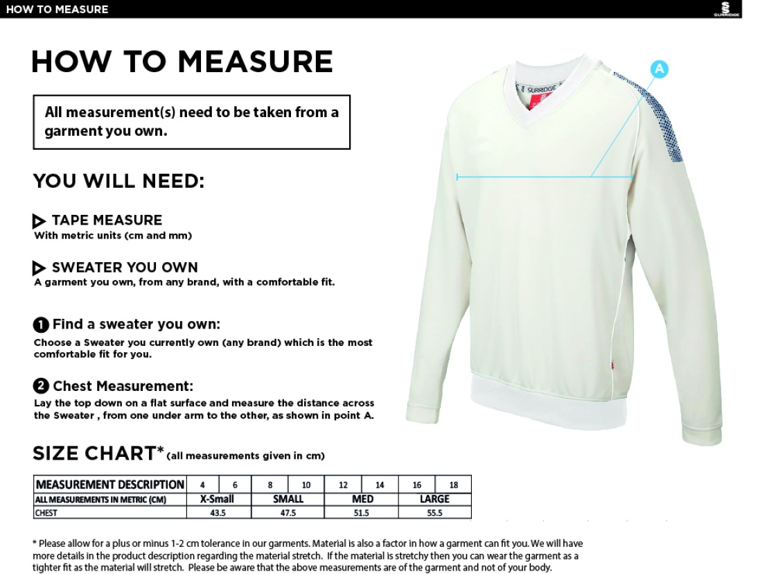 MUNICH CC BLAST LONG SLEEVE WOMEN'S SWEATER - Ivory - Size Guide